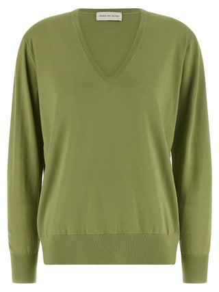 Bicolor Merino Wool Cardigan