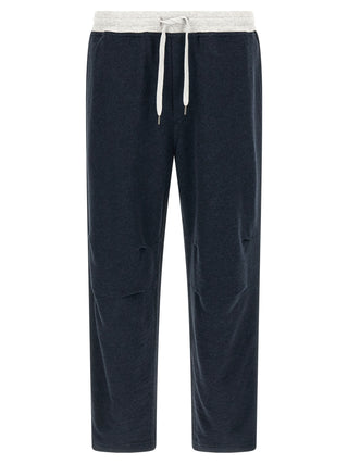Pantalones jogger azules de algodón (pantalones de entrenamiento)