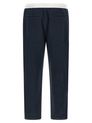 Pantalones jogger azules de algodón (pantalones de entrenamiento)