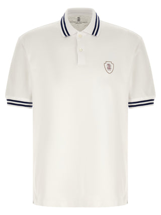 White Cotton Polo Shirt