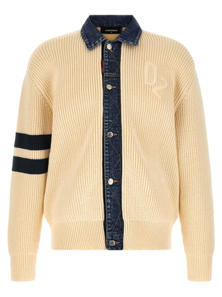 Beige Cotton Cardigan