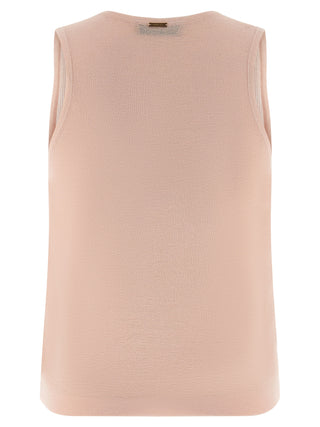 Multicolor Cotton Sleeveles T-Shirt