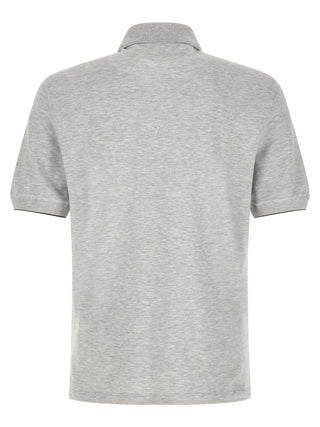 Gray Cotton Polo Shirt
