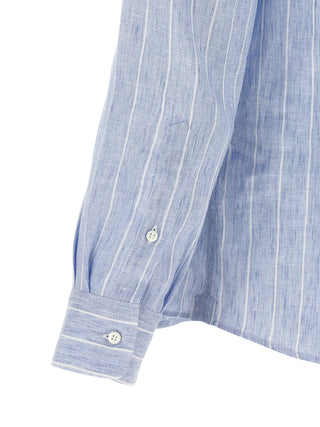 Blue Linen Blouse