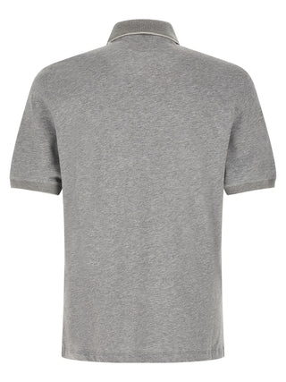 Gray Cotton Polo Shirt