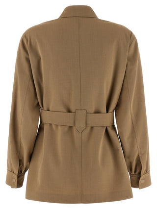 Beige Virgin Wool Blouse