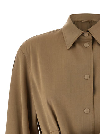 Beige Virgin Wool Blouse
