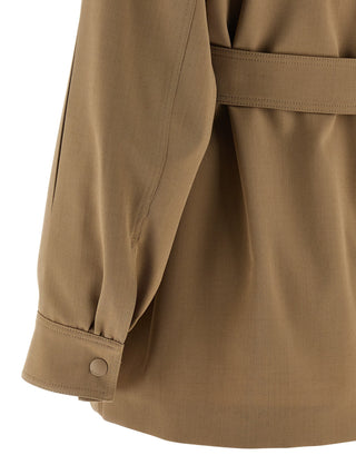 Beige Virgin Wool Blouse