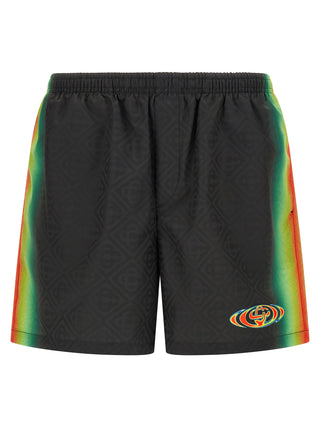 Pantalones cortos de baño multicolor de poliéster
