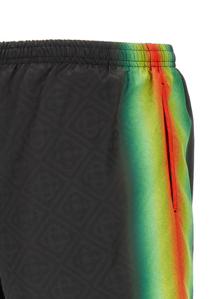 Pantalones cortos de baño multicolor de poliéster