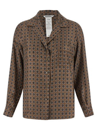 Brown Silk Blouse