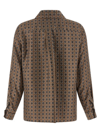 Brown Silk Blouse