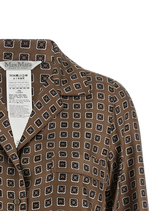 Brown Silk Blouse