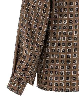 Brown Silk Blouse