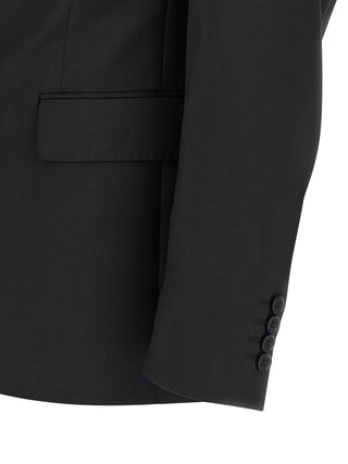 Black Wool Two-Piece Suit