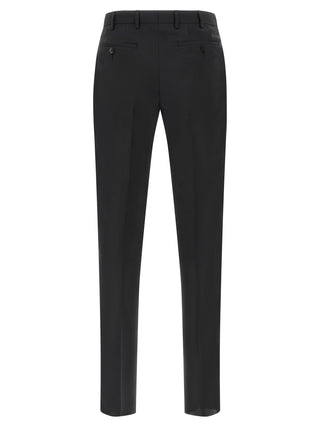 Black Wool Two-Piece Suit