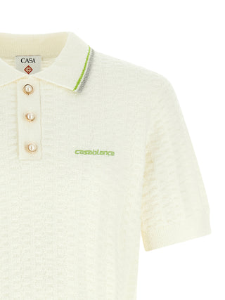 White Cotton Polo Shirt