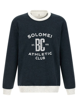 Blue Cotton Sweatshirt