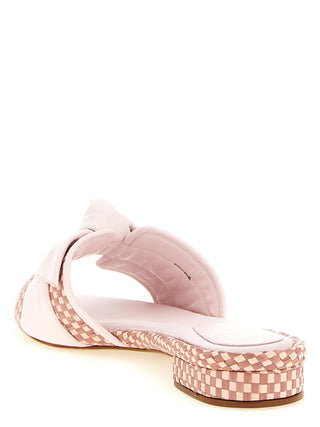 Multicolor Cowhide Slides