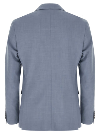 Blue Polyester Two-Piece Suit