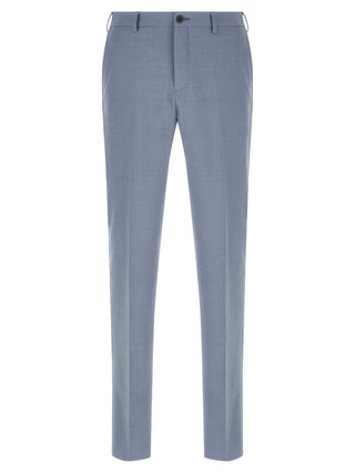 Blue Polyester Two-Piece Suit