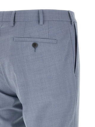 Blue Polyester Two-Piece Suit