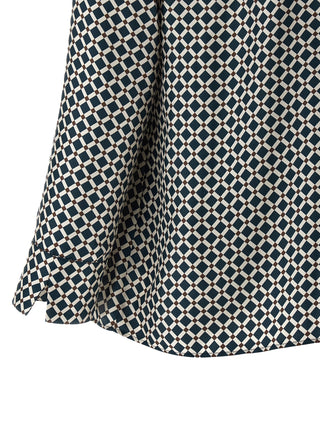 Blusa de seda azul  