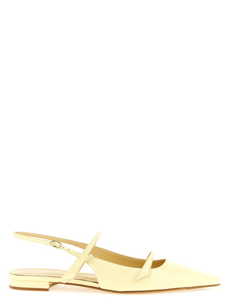 Bicolor Cowhide Ballet Flats