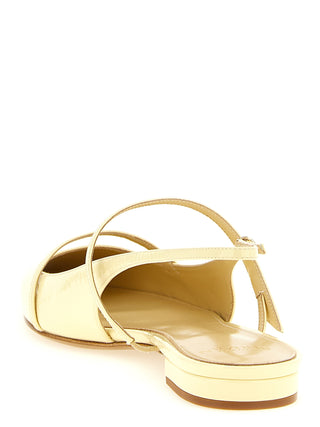 Bicolor Cowhide Ballet Flats