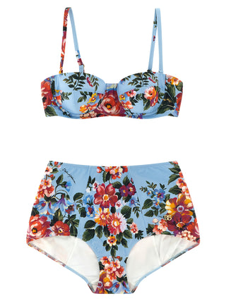 Blue Polyamide Bikini