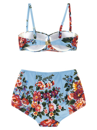 Blue Polyamide Bikini