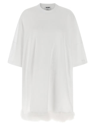 White Cotton Short Dress