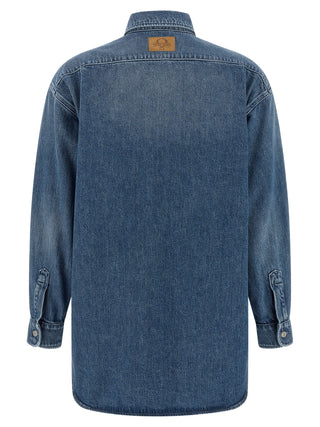 Blue Cotton Blouse