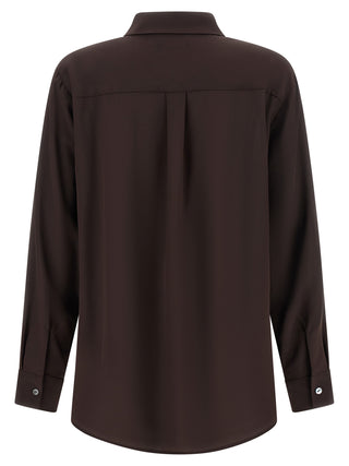 Brown Silk Blouse
