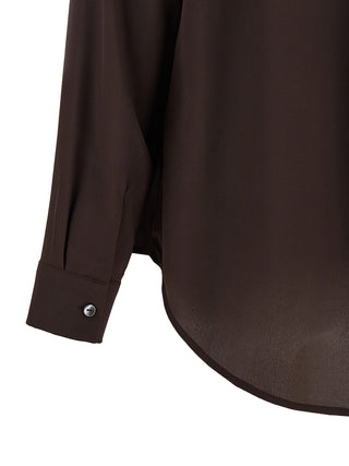 Brown Silk Blouse