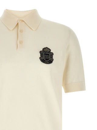 White Cotton Polo Shirt