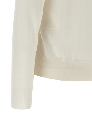 White Wool Cardigan