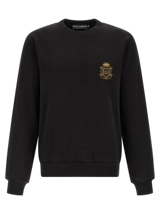 Black Cotton Sweatshirt