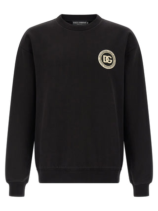 Black Cotton Sweatshirt