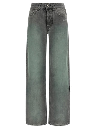 Gray Cotton Jeans Denim