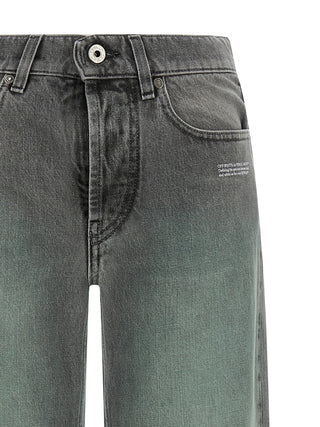 Gray Cotton Jeans Denim