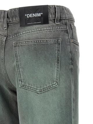 Gray Cotton Jeans Denim