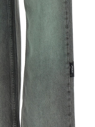 Gray Cotton Jeans Denim