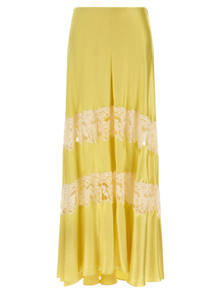 Bicolor Viscose Mini Skirt