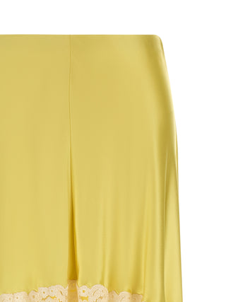 Bicolor Viscose Mini Skirt