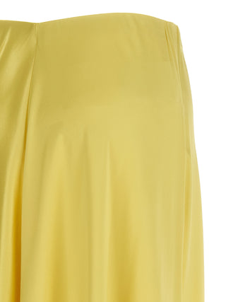 Bicolor Viscose Mini Skirt