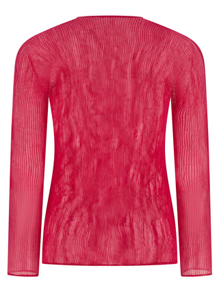 Fuchsia Polyester Shirt