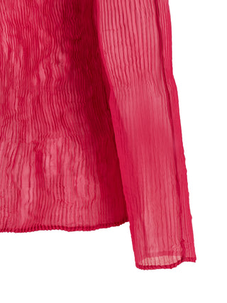 Fuchsia Polyester Shirt