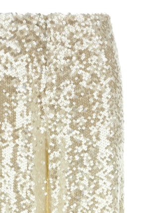 White Polyester Pants