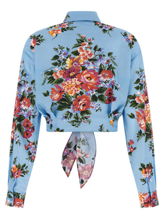 Blue Cotton Blouse